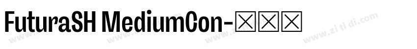 FuturaSH MediumCon字体转换